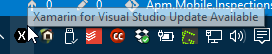 Xamarin Update in SysTray